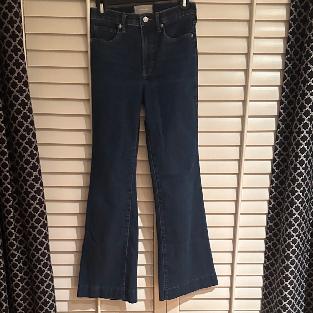 Everlane Dark Blue Flare Jeans